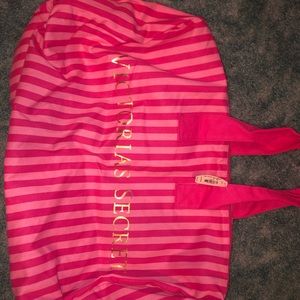 Victoria’s Secret pink duffel bag